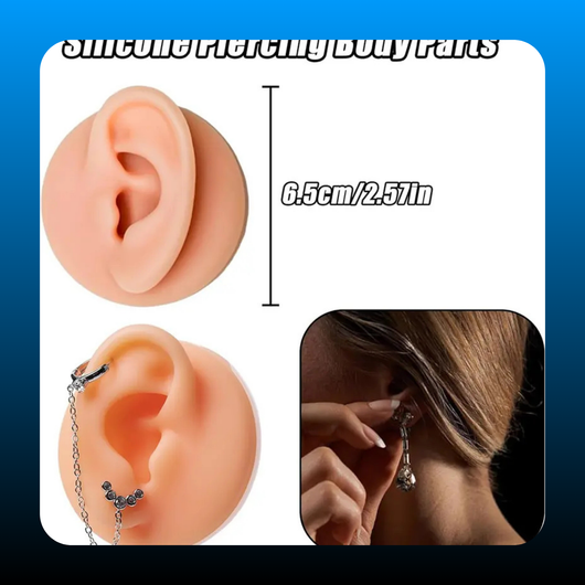 Silicone Piercing Practice Model Set