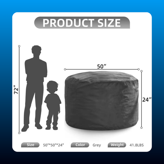 Giant Memory Foam Bean Bag Chair