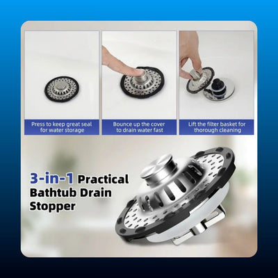 Stainless Steel Drain Strainer and Stopper