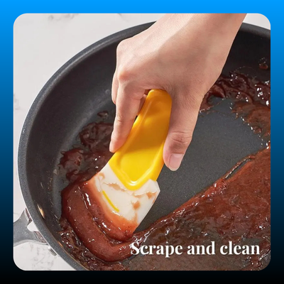 3 Counts Heat Resistant Silicone Scraper