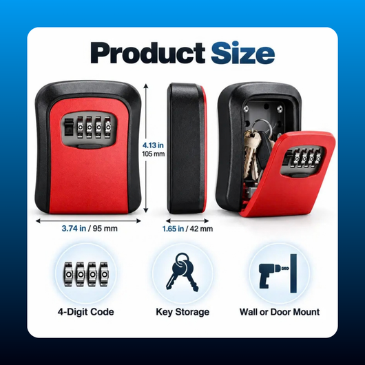 Waterproof Wall Mount Key Lock Box