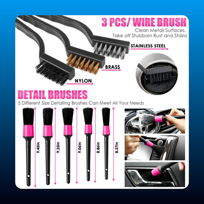 17pcs Car Cleaning Kit