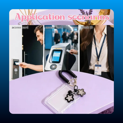 2-Pack Photo Card Holder Keychain