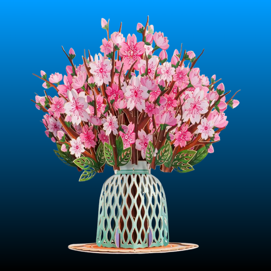 Mothers Day Gift Flower Bouquet Pop-Up Card