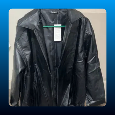 Oversized Faux Leather Jacket
