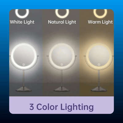 Rechargeable LED Vanity Mirror, Double Sided