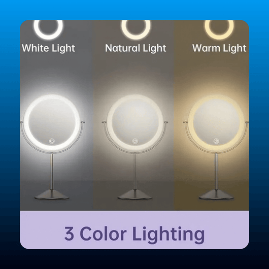 Rechargeable LED Vanity Mirror, Double Sided
