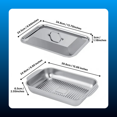 Stainless Roasting Tray with Lid