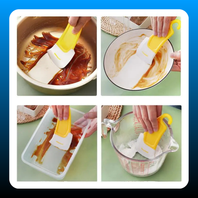 3 Counts Heat Resistant Silicone Scraper
