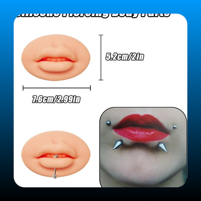 Silicone Piercing Practice Model Set
