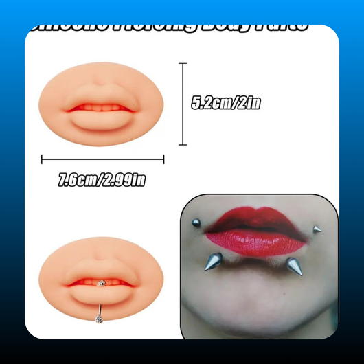 Silicone Piercing Practice Model Set
