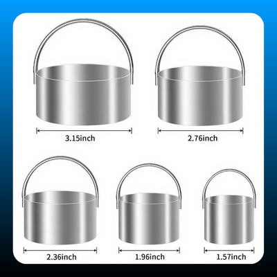 Biscuit Cutter Set with Handles (5 Pack)
