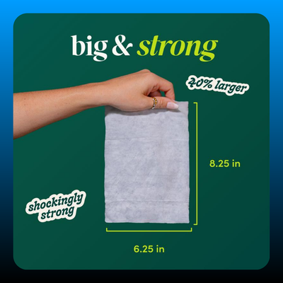Extra Large Flushable Wipes (4 Pack)