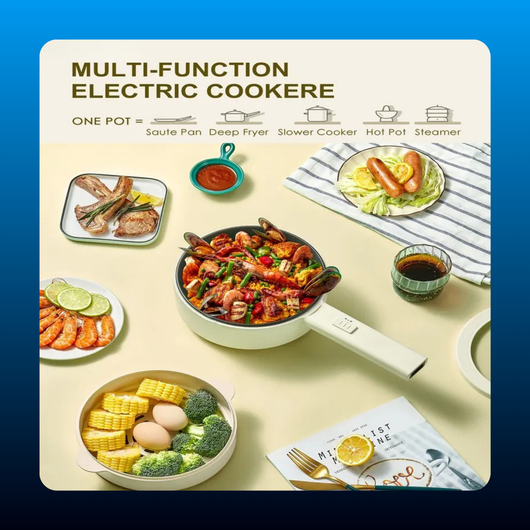 Multifunctional Electric Hot Pot with Steamer