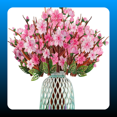 Mothers Day Gift Flower Bouquet Pop-Up Card