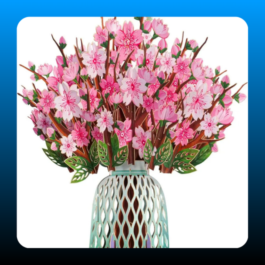 Mothers Day Gift Flower Bouquet Pop-Up Card