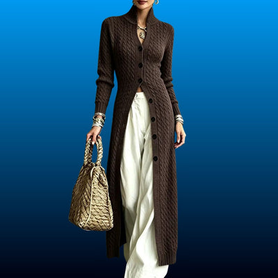 Cable Knit Longline Cardigan