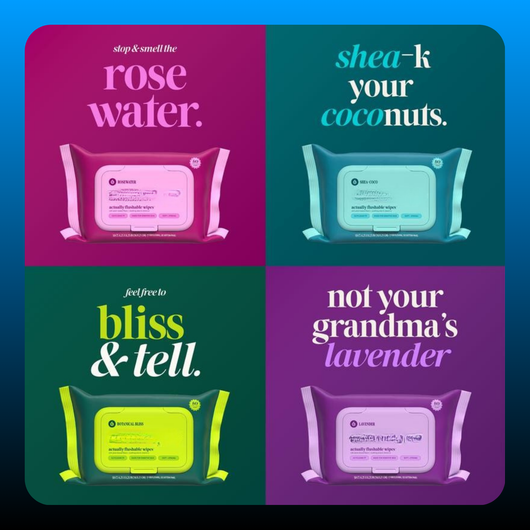 Extra Large Flushable Wipes (4 Pack)