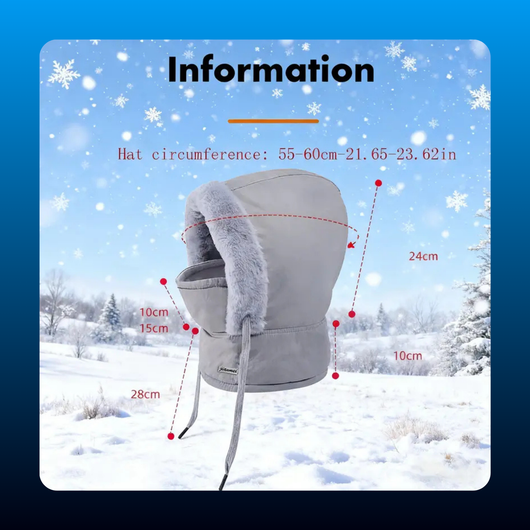 Fleece Lined Hooded Balaclava