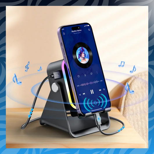 5 in 1 Wireless Induction Audio Speaker Stand