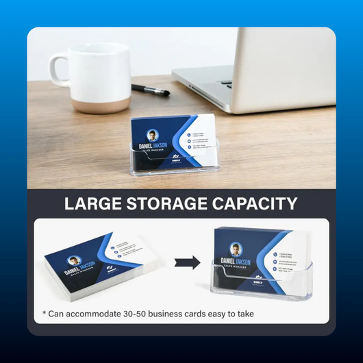 Acrylic Business Card Holder for Desk