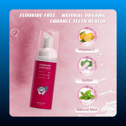 Kids Foaming Toothpaste, Strawberry Flavor