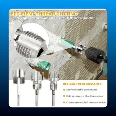 3-Piece Alloy Pipe Threading Tool Set