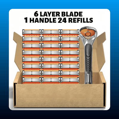6-Layer Razor Kit with 24 Refills