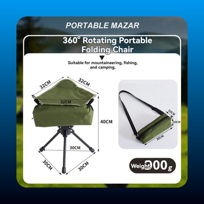 Lightweight Foldable Camping Chair with Breathable Panels
