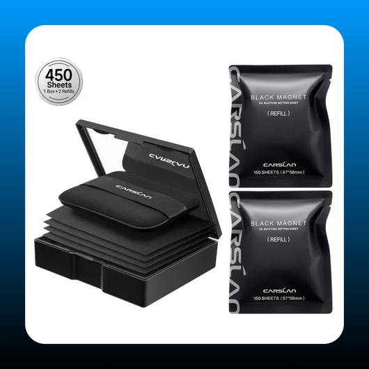 Black Magnet Oil Blotting Setting Sheet