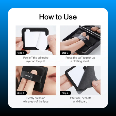 Black Magnet Oil Blotting Setting Sheet