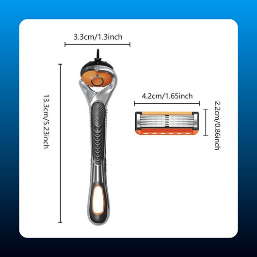 6-Layer Razor Kit with 24 Refills