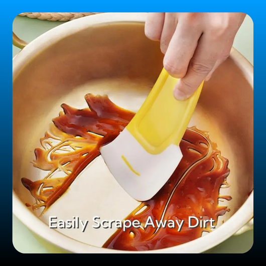 3 Counts Heat Resistant Silicone Scraper