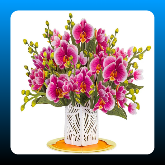 Mothers Day Gift Flower Bouquet Pop-Up Card