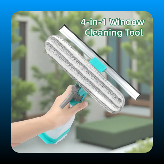 4-in-1 Multi-Purpose Window Cleaning Tool