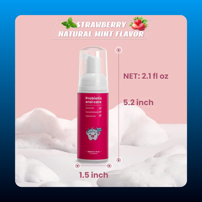 Kids Foaming Toothpaste, Strawberry Flavor