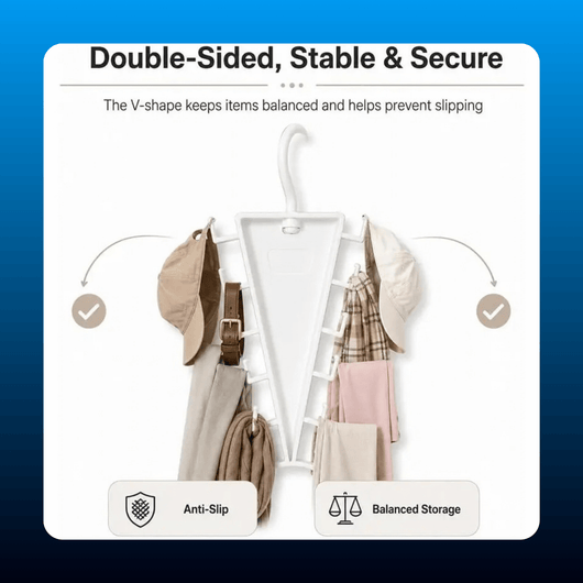 V-Shaped Space Saving Closet Hanger