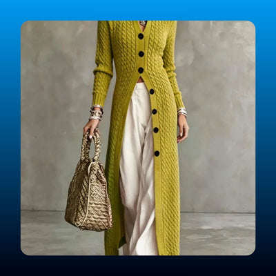 Cable Knit Longline Cardigan