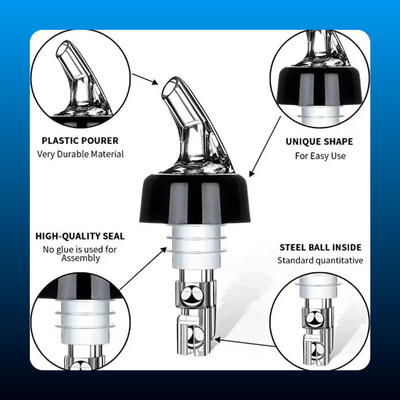 Modern Quick Shot Measured Bottle Pourers