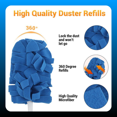 6PCS Electrostatic Duster Refills with Handle
