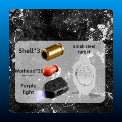 Shell-Ejecting Toy Pistol Set with Target