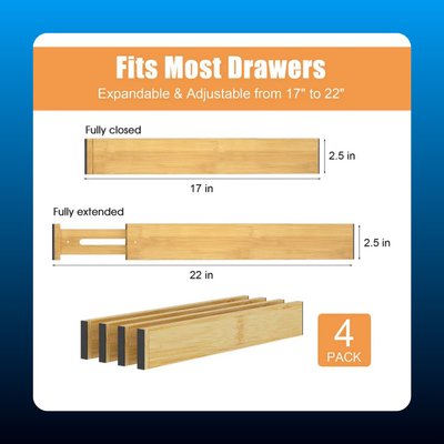 Bamboo Drawer Dividers