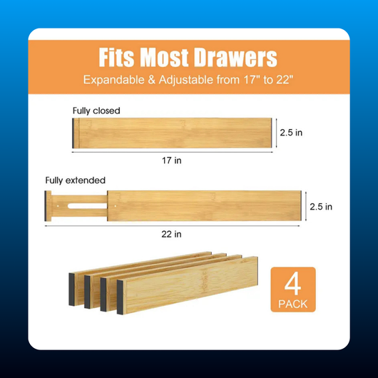 Bamboo Drawer Dividers