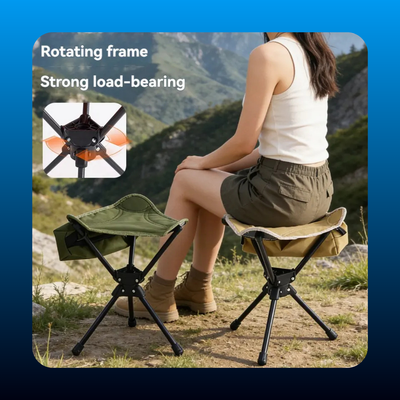 Lightweight Foldable Camping Chair with Breathable Panels