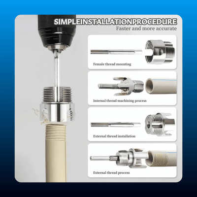 3-Piece Alloy Pipe Threading Tool Set