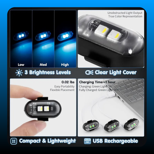 Remote Wireless Vehicle Flash Light Warning Lights