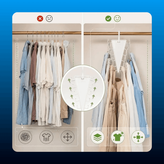 V-Shaped Space Saving Closet Hanger