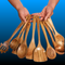 10-Piece Natural Wood Kitchen Utensil Set