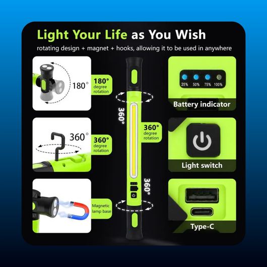 Under Hood Work Light Bar