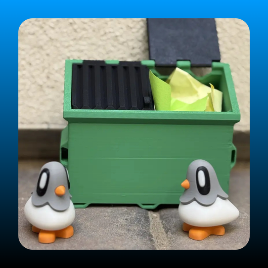 Mini Secret Note Carrier Pigeons with Magnetic Feet (2 Pack)